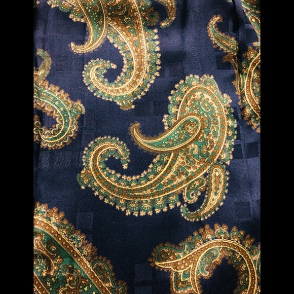 Herman Geist Skirt Sz 8 Vintage Pleated Paisley Maxi Gorgeous - Picture 3 of 13